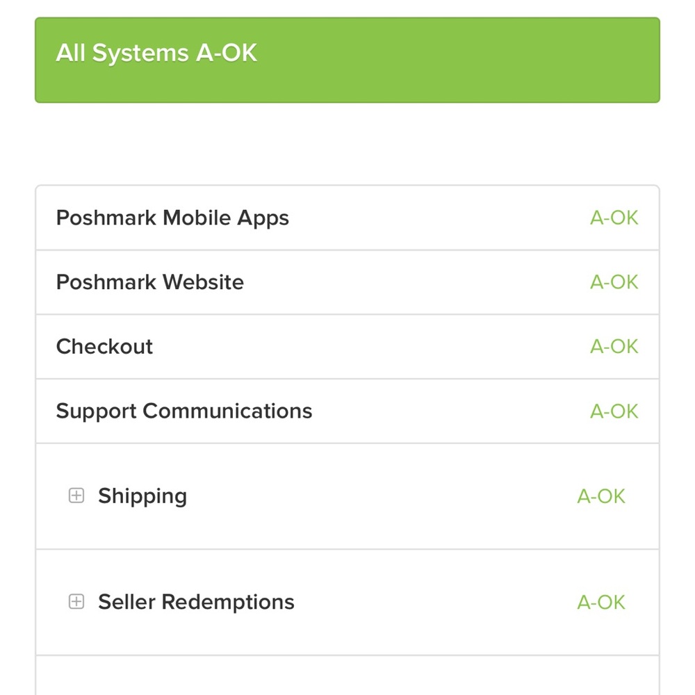 System Status Dashboard Display - Account is Functional